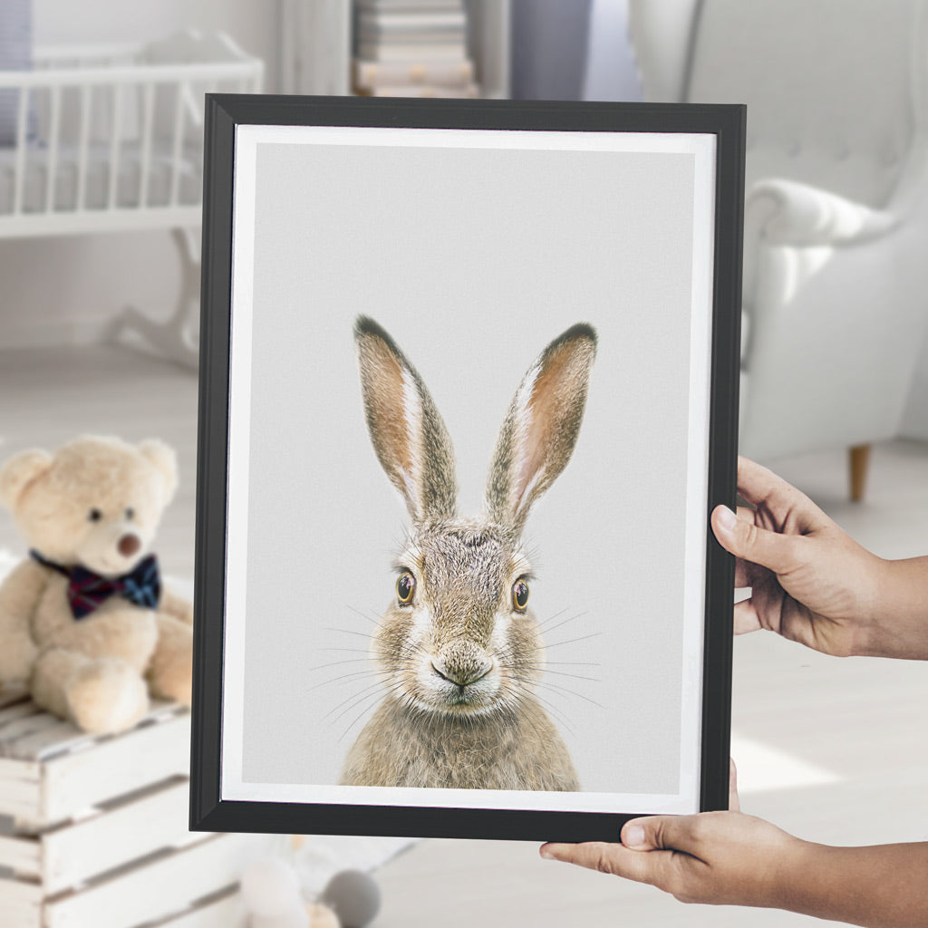 nursery animal prints hare