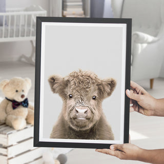 nursery animal prints highland cow