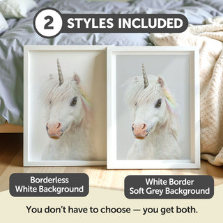 Kind-Hearted Unicorn Nursery Print – Magical Baby Girl Room Wall Art