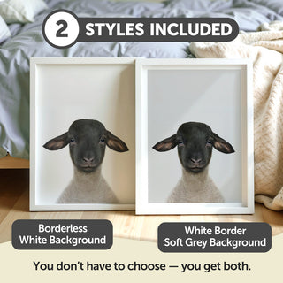Kind Suffolk Lamb Nursery Print – Farm Nursery Wall Art
