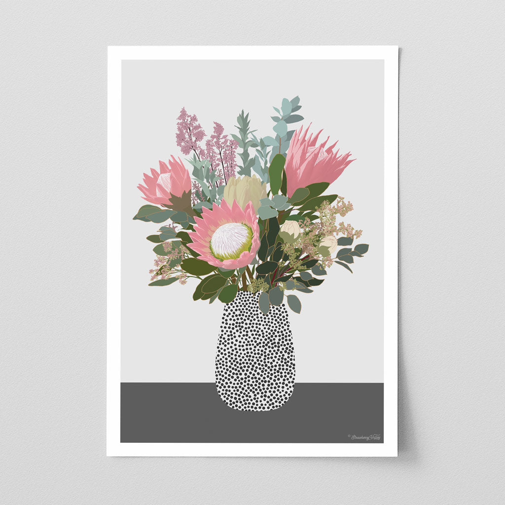 'King Protea' - Art Print