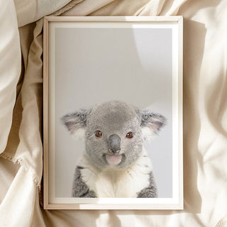 Gentle Koala Bear Nursery Print – Australian Animal Wall Art for Nursery