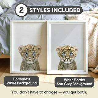 Leopard Cub Nursery Print – Safari Animal Nursery Art
