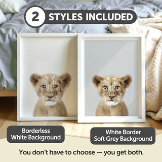 Lion Cub Nursery Print – Safari Nursery Wall Art