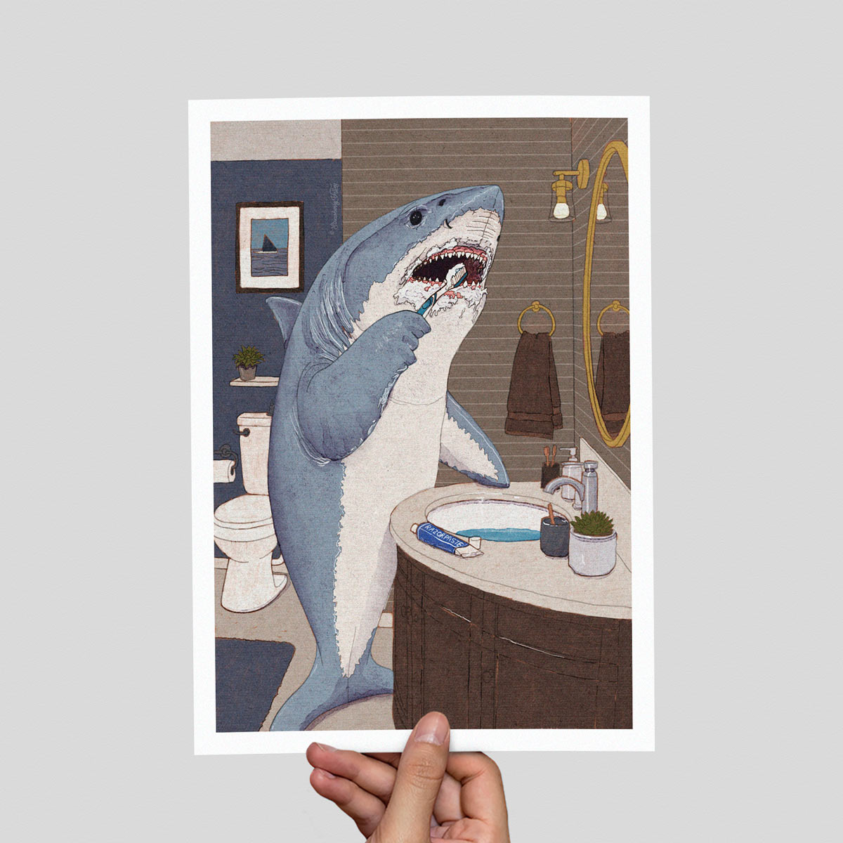 Look After Your Teeth –  A4 Art Print