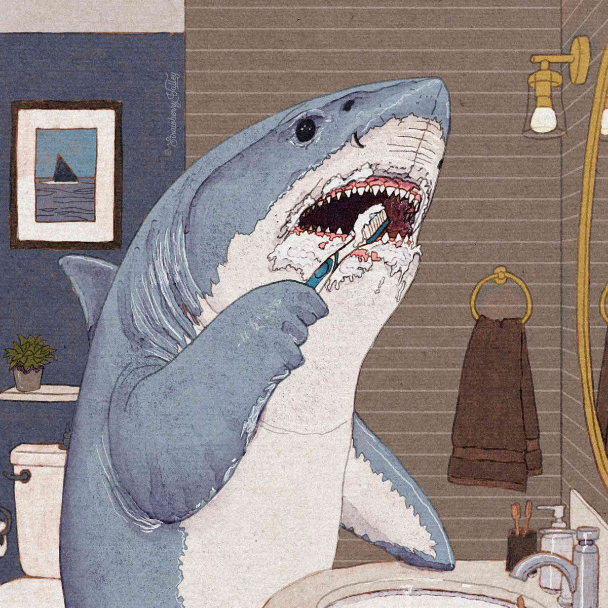 Look After Your Teeth –  Art Print