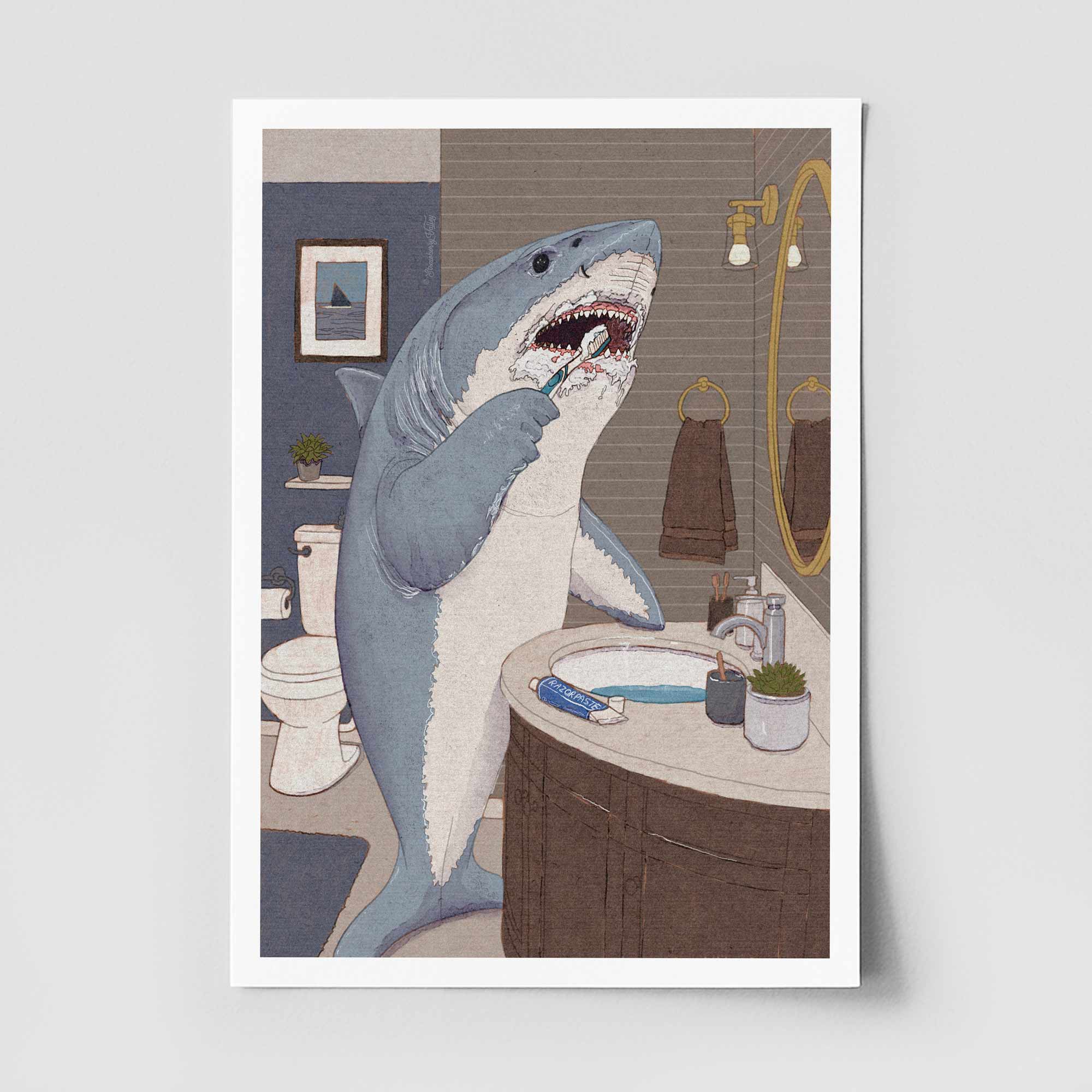Look After Your Teeth –  Art Print
