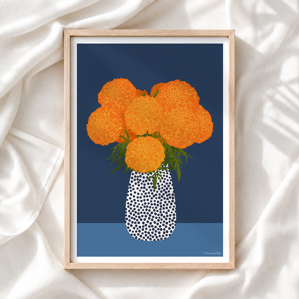 'Marigolds' - Art Print