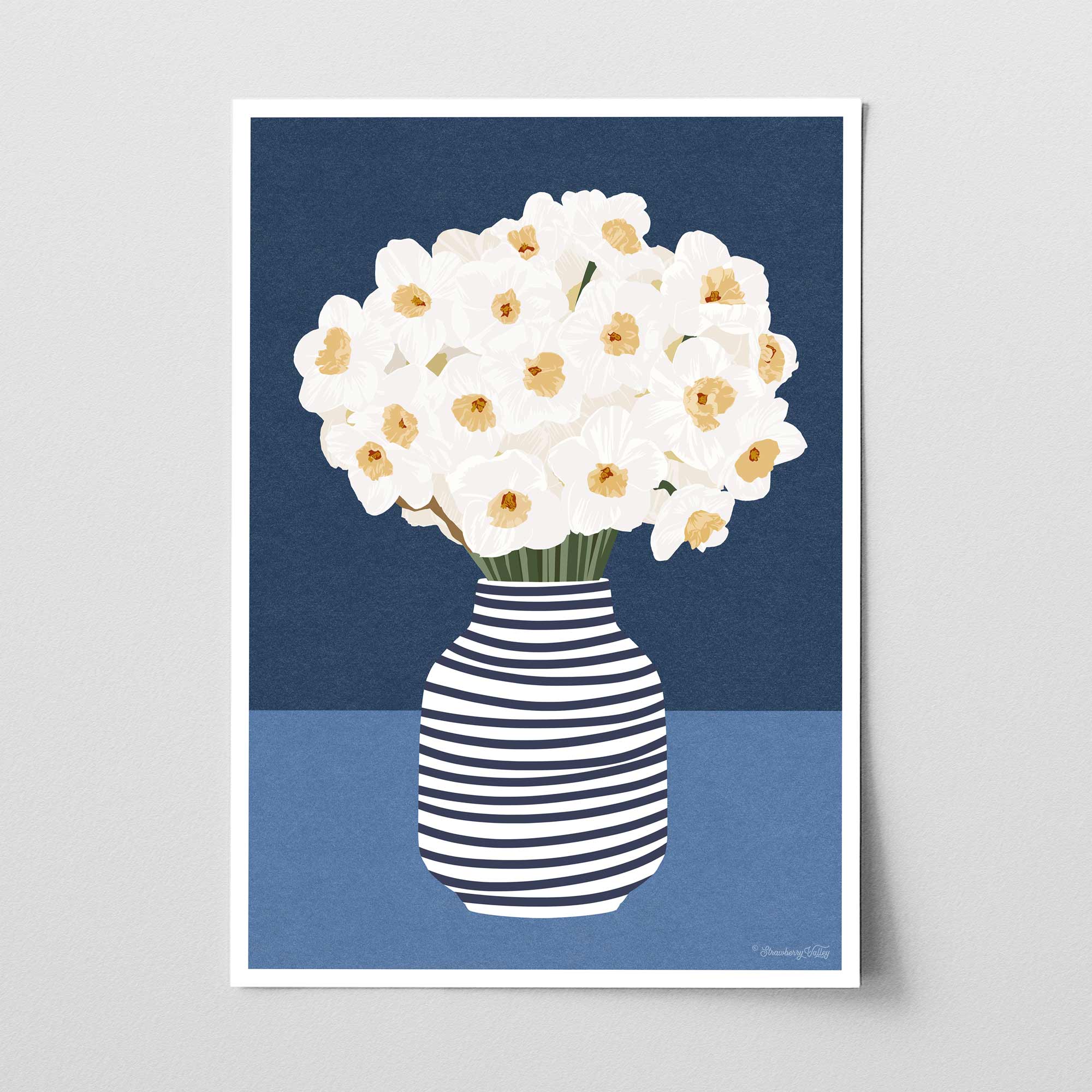 Narcissus Flowers | Modern Floral Wall Art