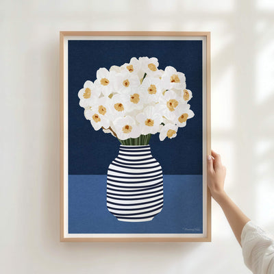 Narcissus Flowers | Modern Floral Wall Art