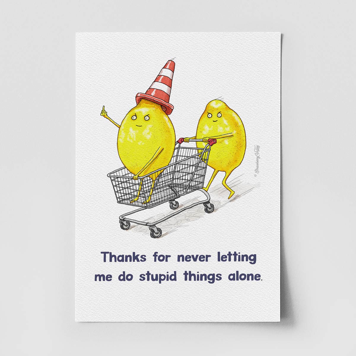 No Adult Supervision - A4 Art Print