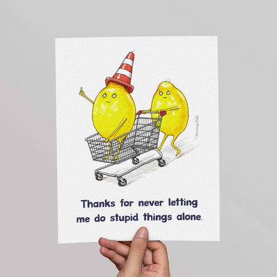 No Adult Supervision - 8x10" Art Print