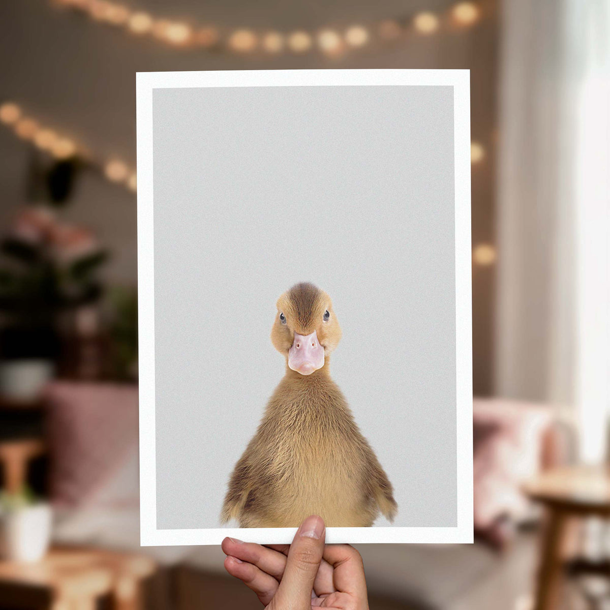 Brown Duckling - Nursery Animal Print