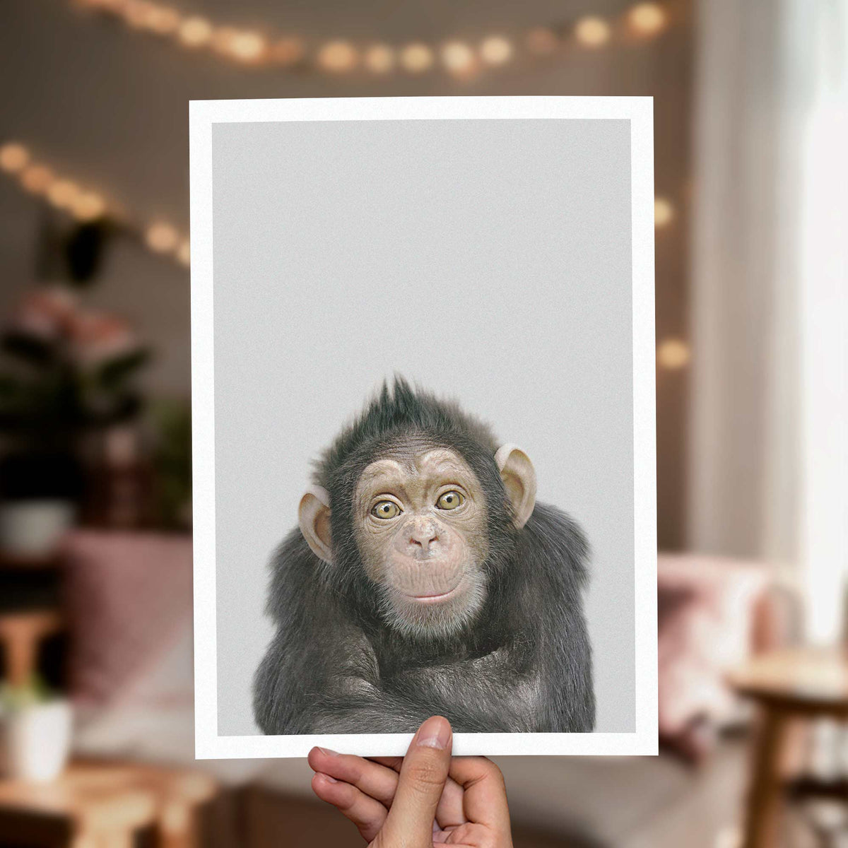Chimpanzee - Nursery Animal Print