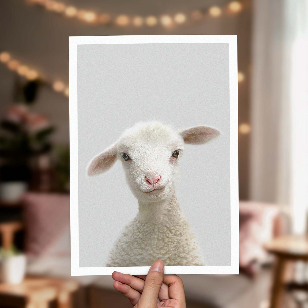 Lamb - Nursery Animal Print