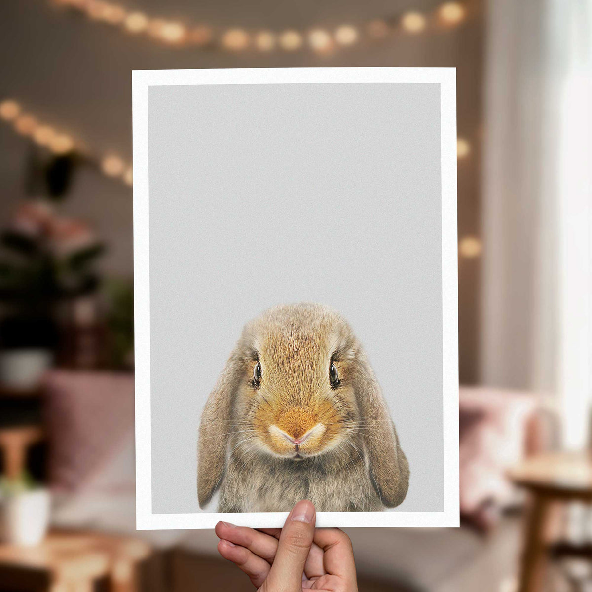 Lop Rabbit - Nursery Animal Print