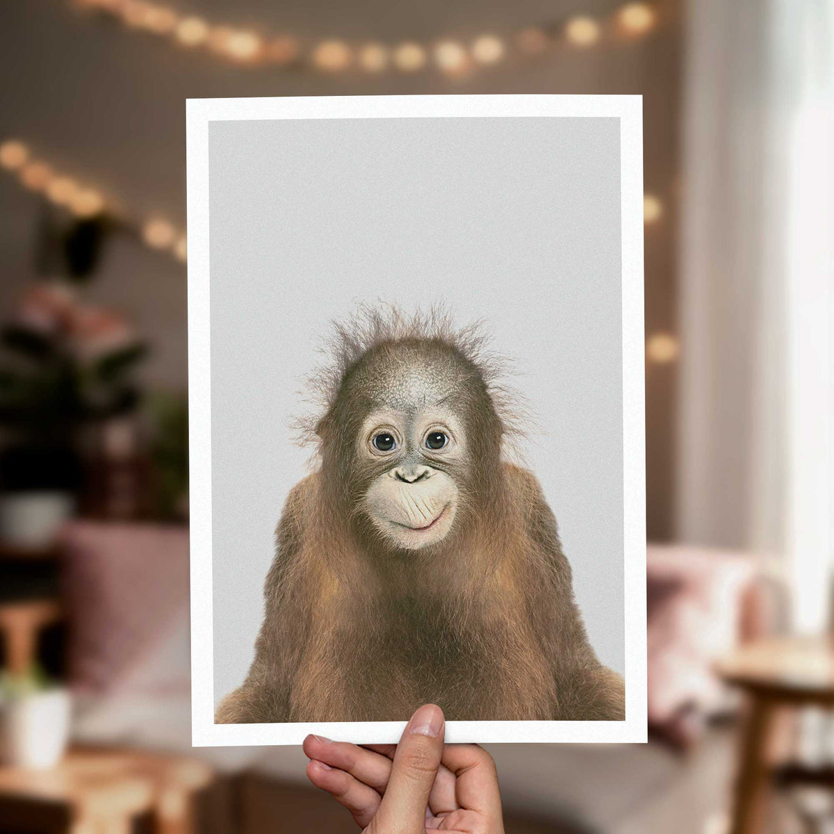 Orangutan - Nursery Animal Print