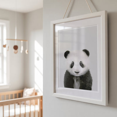 Panda Nursery Print - Gentle Forest Animal Artwork for Nurseries