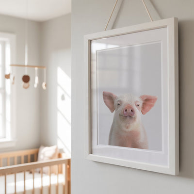 Piglet Nursery Print - Cute Farmyard Animal Wall Art for Kids’ Bedrooms