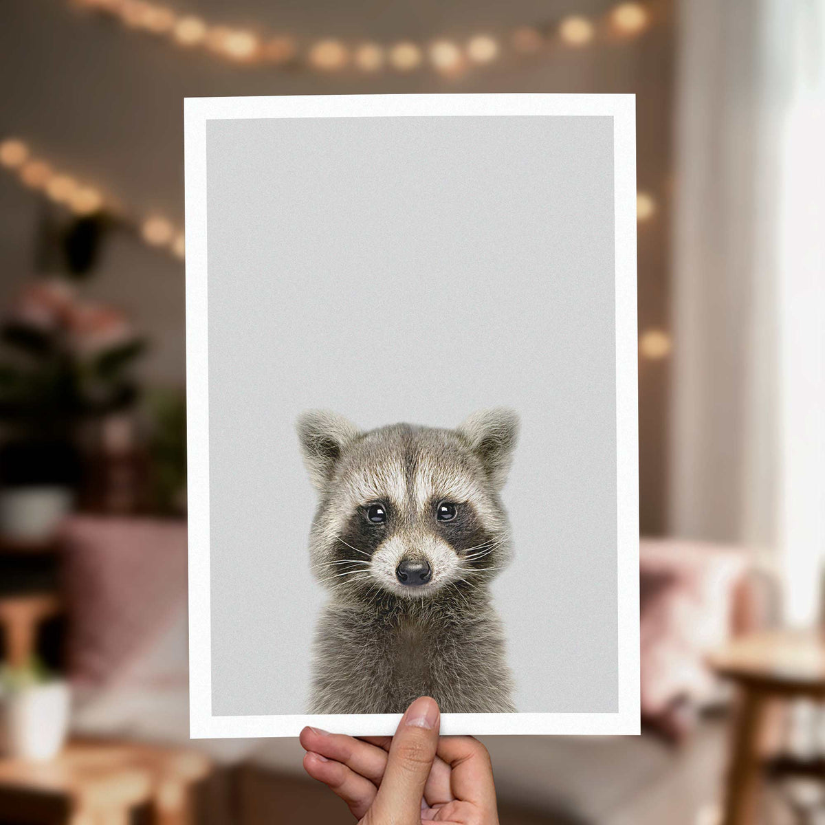Raccoon - Nursery Animal Print