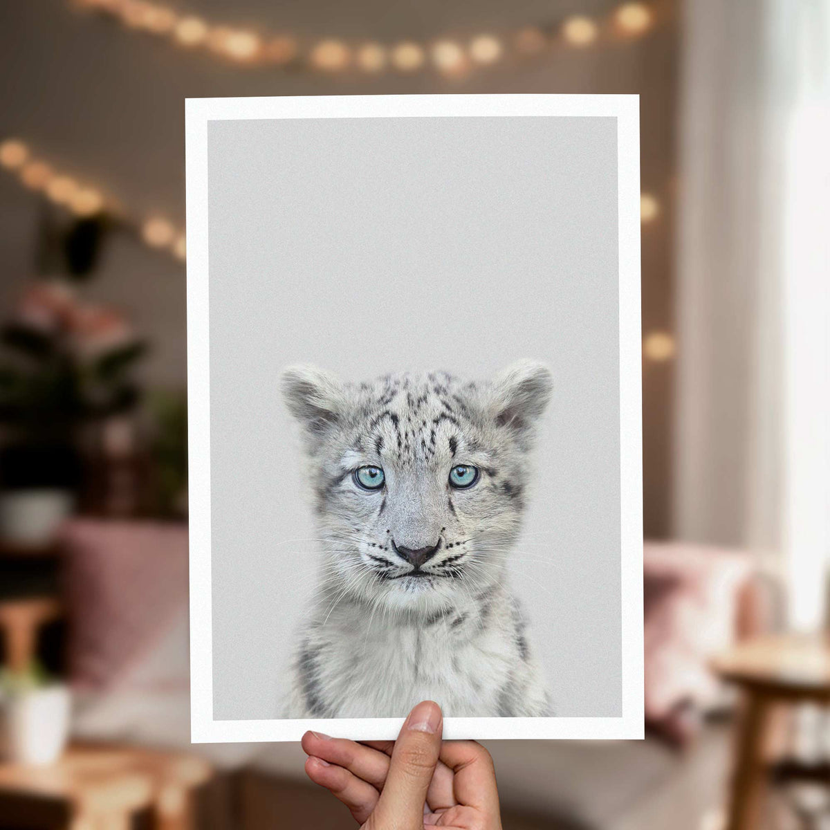 Snow Leopard - Nursery Animal Print