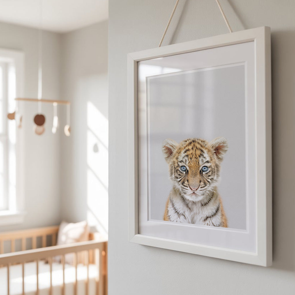 Tiger Cub Nursery Print - Bold Jungle Animal Wall Art for Children’s Rooms