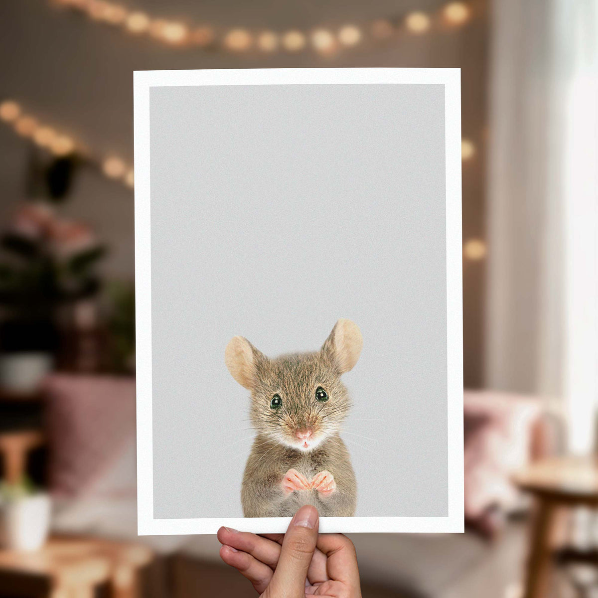Wood Mouse - Nursery Animal Print