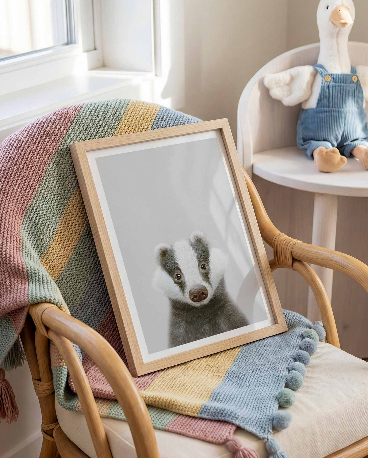 Badger - Nursery Animal Print