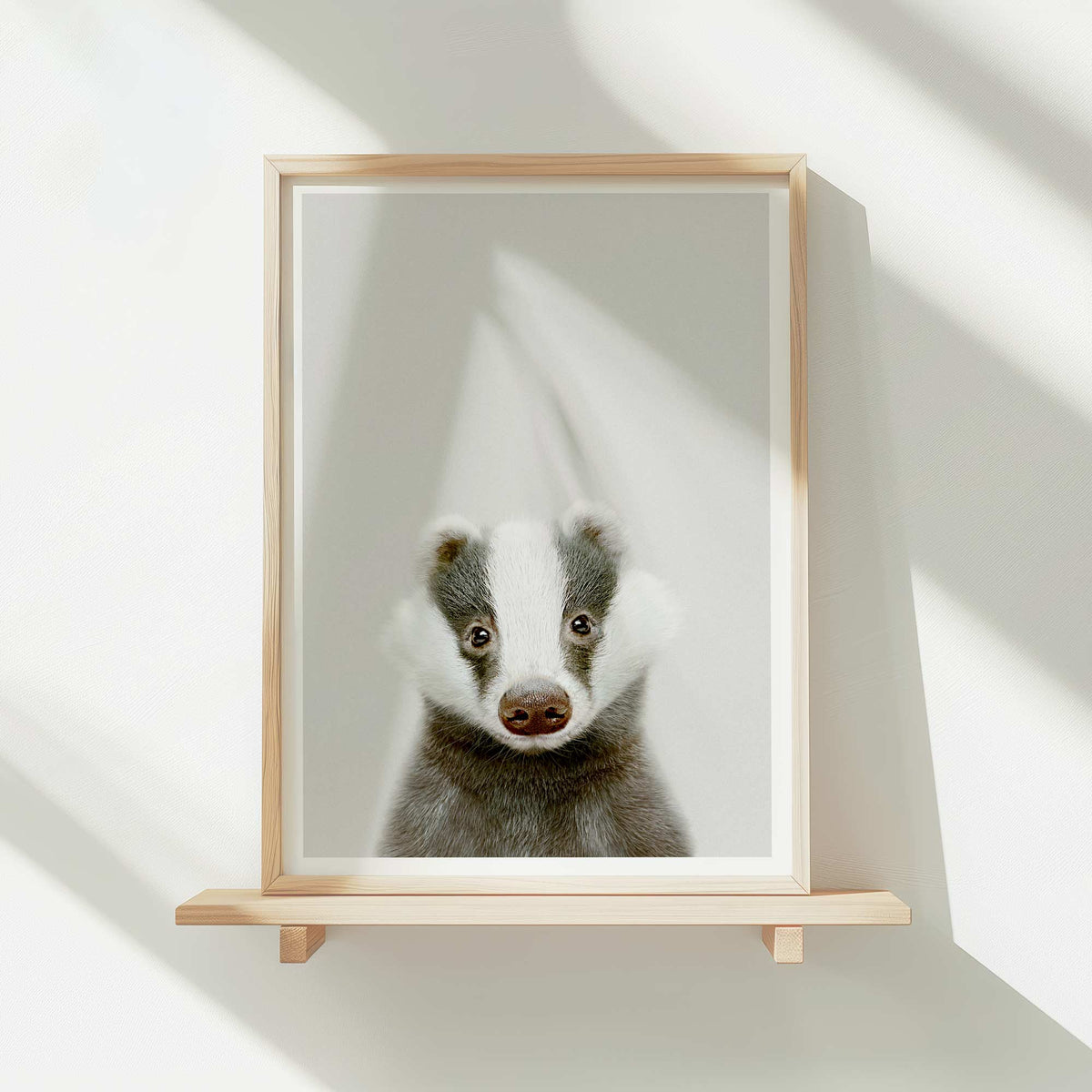Badger - Nursery Animal Print