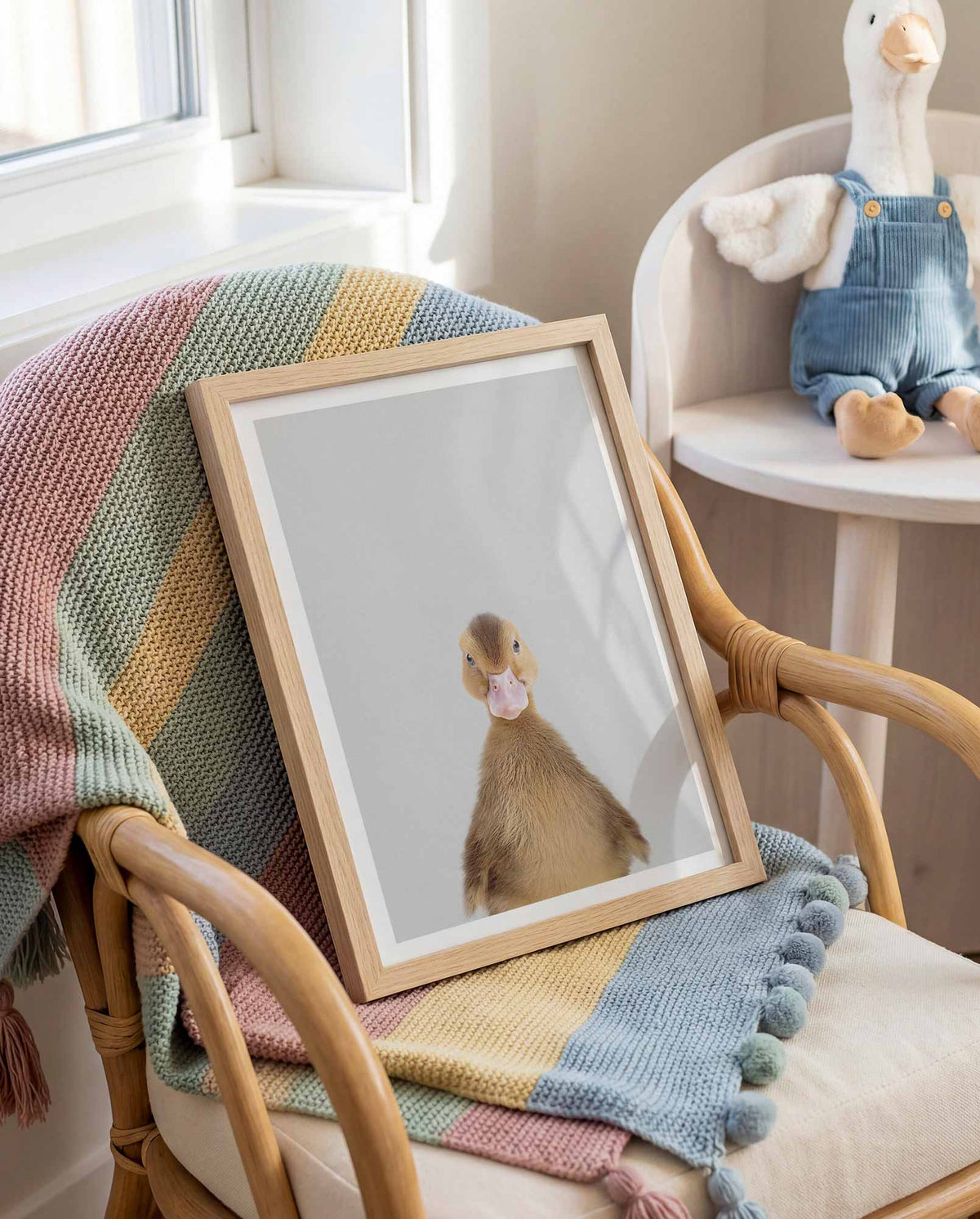Brown Duckling - Nursery Animal Print