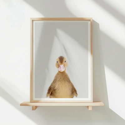 Brown Duckling - Nursery Animal Print