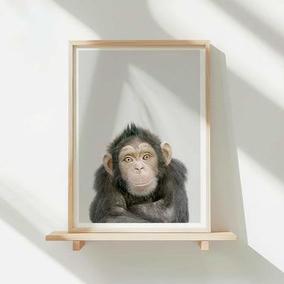 Chimpanzee - Nursery Animal Print