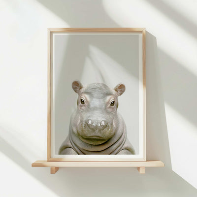 Hippo - Nursery Animal Print