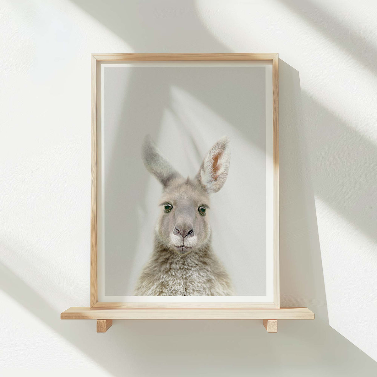 Young Kangaroo - Nursery Animal Print