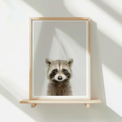 Raccoon - Nursery Animal Print