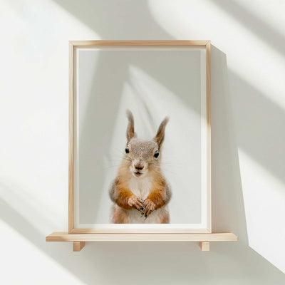 Red Squirrel - Nursery Animal Print
