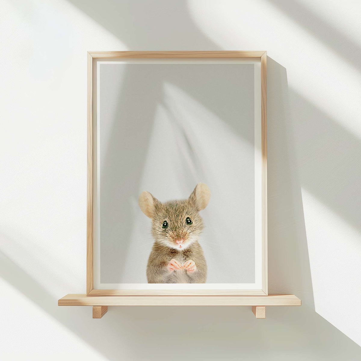 Wood Mouse - Nursery Animal Print