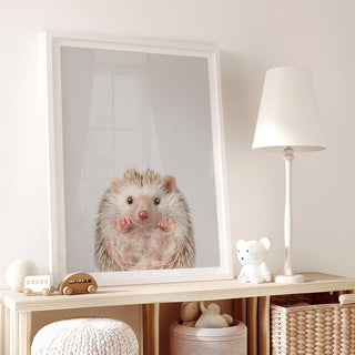 Sweet Baby Hedgehog Nursery Print – Woodland Animal Nursery Decor