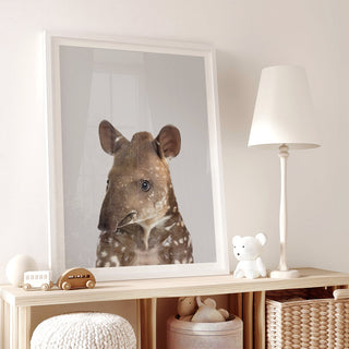 Baby Tapir Nursery Print – Jungle Baby Room Wall Decor