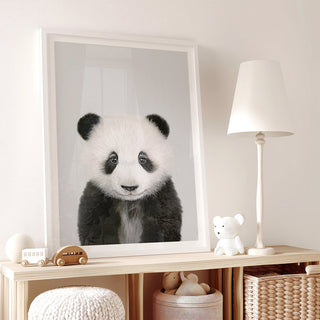 Cute Panda Nursery Print – Baby Animal Wall Art for Nursery
