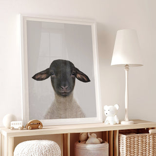 Kind Suffolk Lamb Nursery Print – Farm Nursery Wall Art