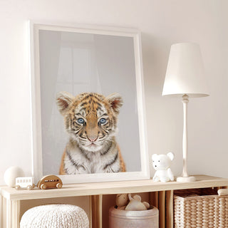 Tiger Cub Nursery Print – Jungle Baby Room Wall Art