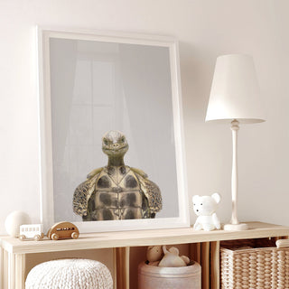 Old Soul Tortoise Nursery Print – Unique Animal Wall Art for Nursery