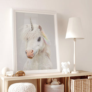 Kind-Hearted Unicorn Nursery Print – Magical Baby Girl Room Wall Art