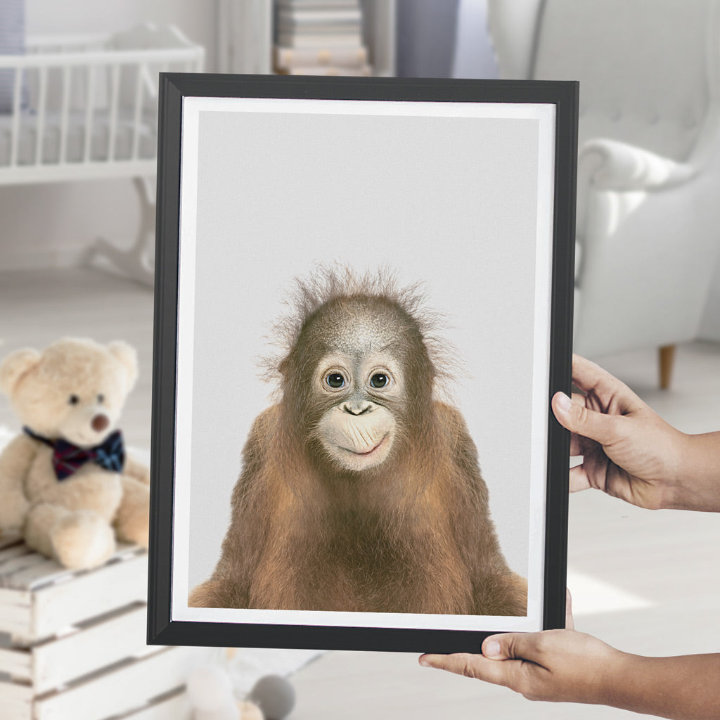 nursery animal prints orangutan
