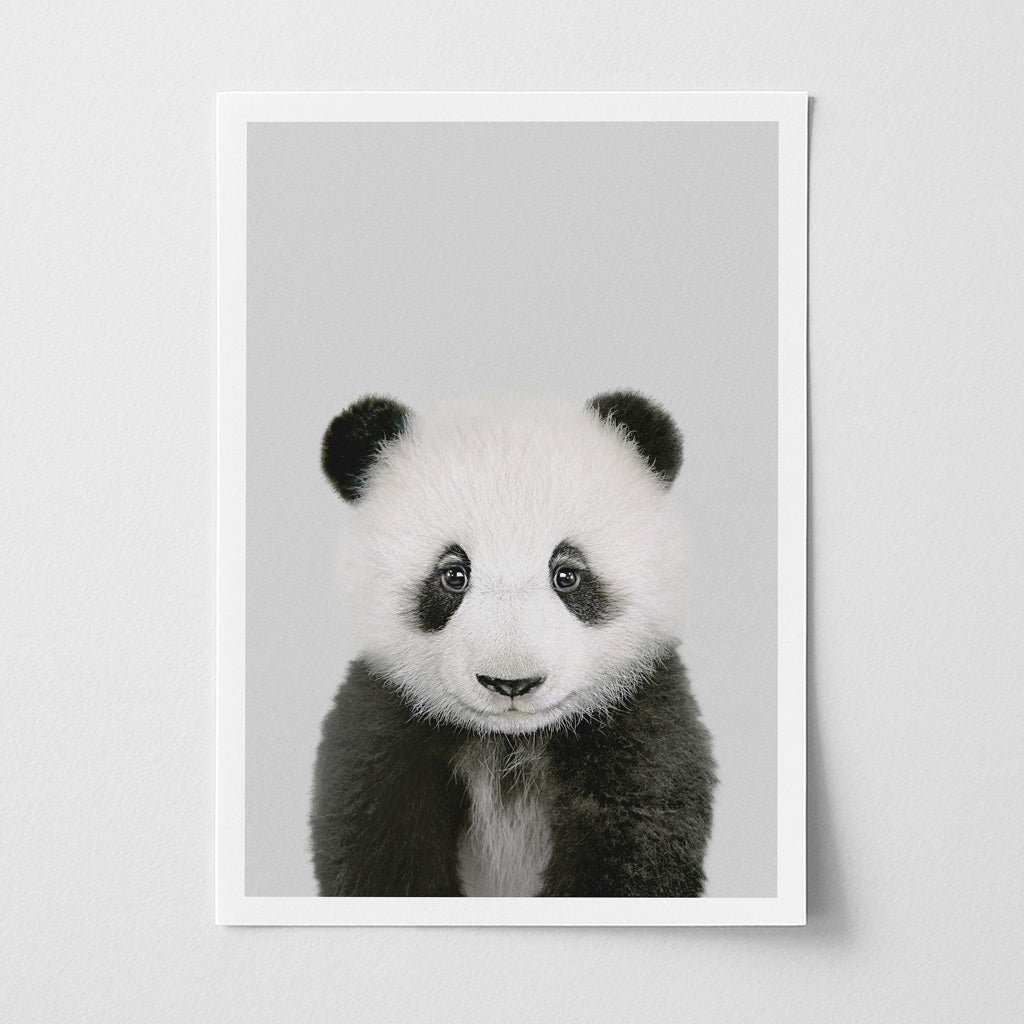 Panda Nursery Print - Gentle Forest Animal Artwork for Nurseries