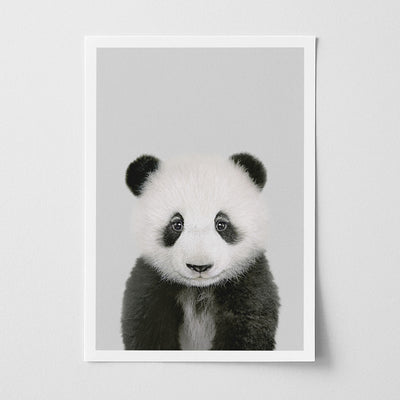 Panda Nursery Print - Gentle Forest Animal Artwork for Nurseries