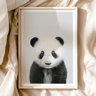 Cute Panda Nursery Print – Baby Animal Wall Art for Nursery