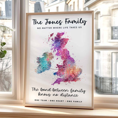 Personalised One Country Map Print v2.0