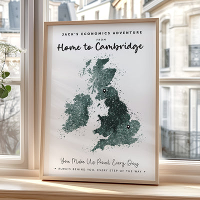 Personalised Single Map Print v2.0